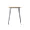 Flash Furniture 23.75 RD Dining Table Brown Poly Top/Silver Frame JJ-T14623-60-BRSL-GG - alternate 5